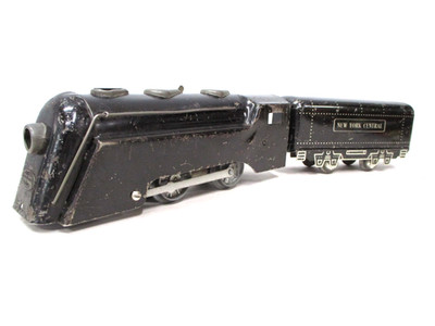 Marx 232 Commodore Vanderbilt Loco Swing Peg & Tender Prewar O gauge X7834