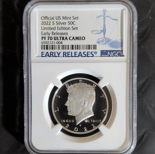 2022 Kennedy Half Dollar San Francisco Silver PF 70 Ultra Cameo Proof NGC