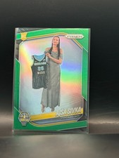 2025 Panini Prizm WNBA Ajsa Sivka #85 Green Prizm Chicago Sky Rookie Card