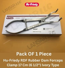Hu-Friedy RDF Rubber Dam Forceps Clamp 17 Cm (6 1/2") Ivory Type