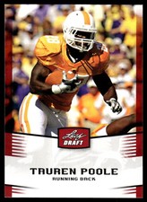 Tauren Poole 2012 Leaf Draft #47 Tennessee Volunteers NFL READ FREE SHIPPING