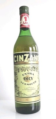 alte seltene 1 L Flasche Cinzano Extra Dry Vermouth 60s 70s Jahre Vintage