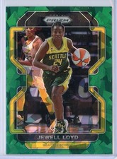 2022 Panini Prizm WNBA Green Ice Parallel 77 Jewell Loyd