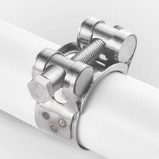 Jeu de colliers de serrage de tuyau 201 construction en acier finition polie