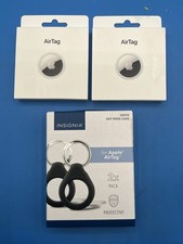 2x Apple AirTag A2187 NEW SEALED 2-Pack Key Ring Case Bundle Tracker iPhone