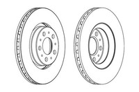 2 St. Ferodo Bremsscheibe Premier Coat+ Disc DDF1078C