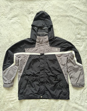 The North Face Hooded Full Zip Jacket w/ Pockets Black Gray Boys L