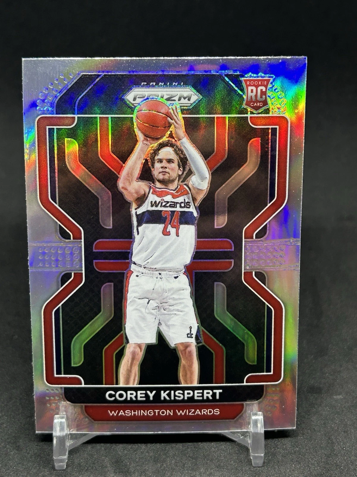 2021-22 Panini Prizm - Silver Prizm #275 Corey Kispert (RC) Wizards Clean!