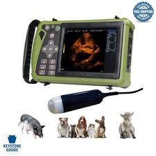 Scanner ad ultrasuoni veterinario portatile con sonda convessa