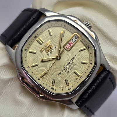 Seiko 5 Superior 7S36-5000 Automatic Day/Date Vintage Men's Watch