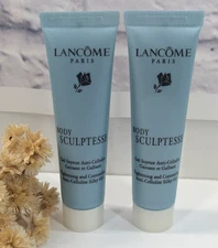 TRAVEL LOT 2!😍Lancome Body Sculptesse Anti Cellulite Silky Gel RARE-HTF .5oz