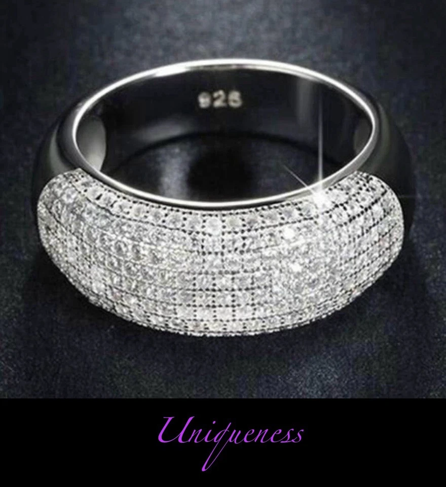 Wunderschöner Silberring Mit Steinchen In Geschenkbox - Bild 3 von 4