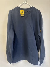 Carhartt Sweatshirt Loose Fit Navy Size XL TS0124 NWT New