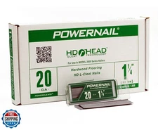 Powernail L125205 20 Gauge 1-1/4 Inch Length HD L-Cleat Nail for Hardwood and