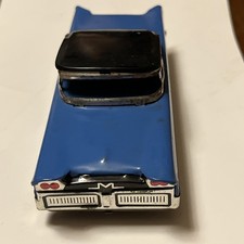 Vintage 1950s Mercury Turnpike Cruiser Blue Tin Friction Toy Car Japan