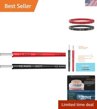 20ft Soft  Flexible 12 AWG Silicone Wire - Perfect for All Electrical Projects