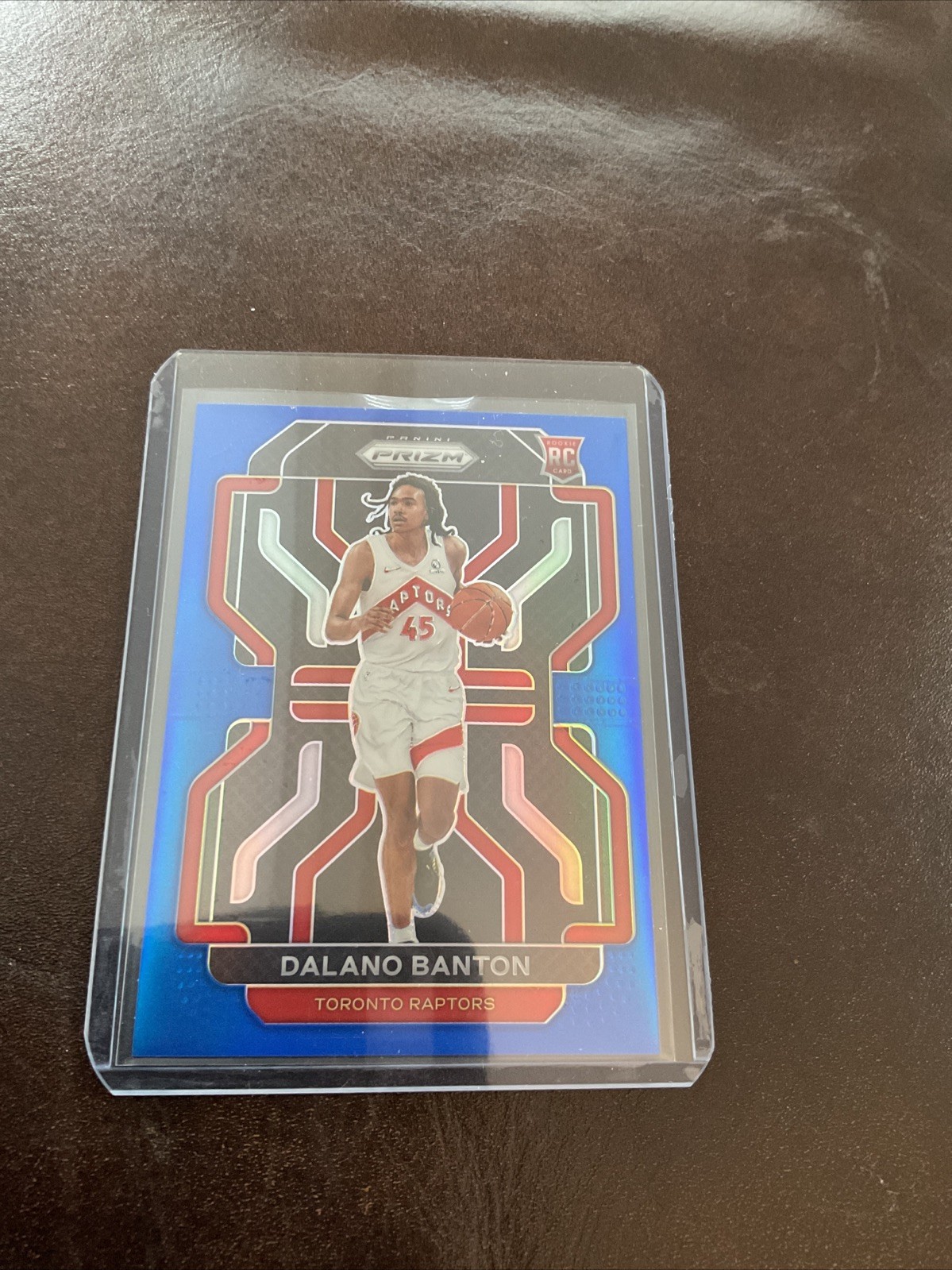 2021-22 Panini Prizm Blue /199 Dalano Banton RC Toronto Raptors #328 Rookie