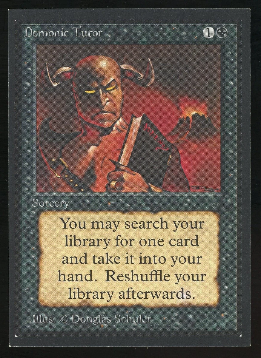 Demonic Tutor Magic: The Gathering Individual Trading Card Games