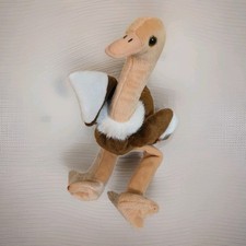 VINTAGE TY Beanie Baby "Stretch The Ostrich" Retired 11" 1997 W/Tag Errors