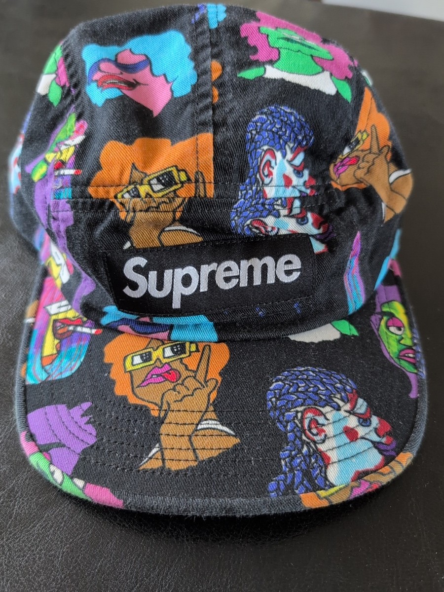 supreme帽子 Supreme Gonz Heads Black Camp Cap FW17 Black | eBay