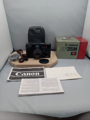 Vintage Canon AF35M 35mm Film Camera Japan Point Shoot Auto Focus Slow Timer