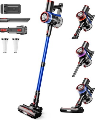 NADALY Cordless Vacuum 550W 45Kpa 65Mins LED Display