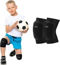 Kids Knee Pads with Thicken Sponge Padding, Breathable Stretchy Cotton Knee P...