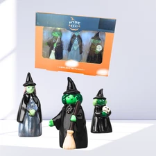 2025 Hyde and EEK! Boutique 3pc Witch Mini Mantle Ceramic Decorative Accent Set