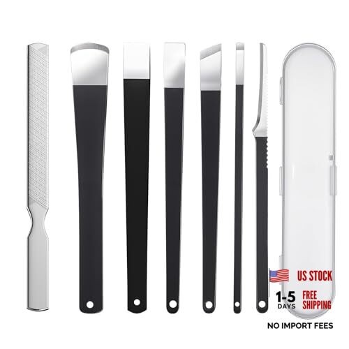 7 Pcs Professional Pedicure Tools for Feet, Stainless Steel Ingrown Toenail