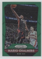 2015-16 Panini Prizm Green Prizm Mario Chalmers #104 1s8