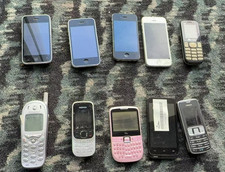 Lot 352 10x Mixed Phones Not Tested Parts Not Working Nokia Motorola Apple