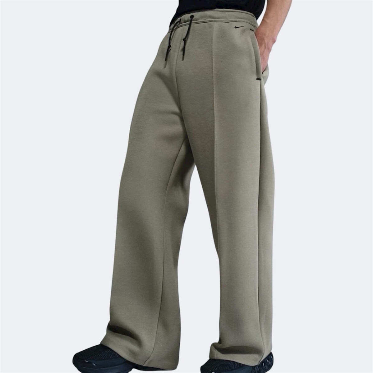 New Nike Mens Tech Fleece Wide Leg Pants Green Sz Medium HJ0695