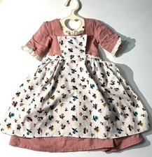 Pleasant Company American Girl 1990s Felicity  s Birthday Dress  Apron