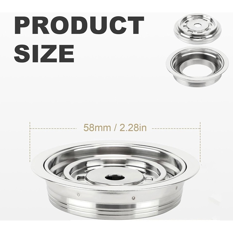 Asixxsix Kaffeepad-Adapter Edelstahl - Für Vertuo Kaffeemaschinen - Wiederverwendbar