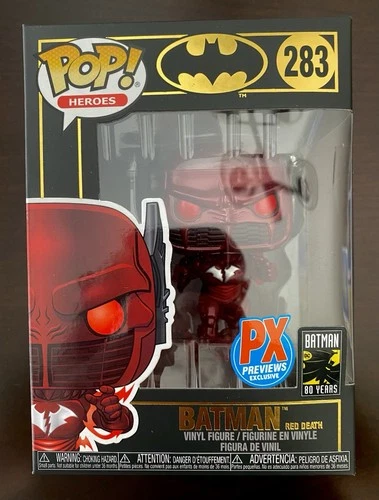 Funko POP! Batman Red Death 283 PX Previews Exclusive w/Protector
