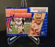#'d/49 🔥 FRED WARNER 2021 Panini Rookies & Stars Action Packed True Blue AP-13