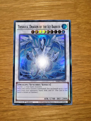 Yugioh Trishula Dragon of the Ice Barrier RA02-EN026 Super Rare English