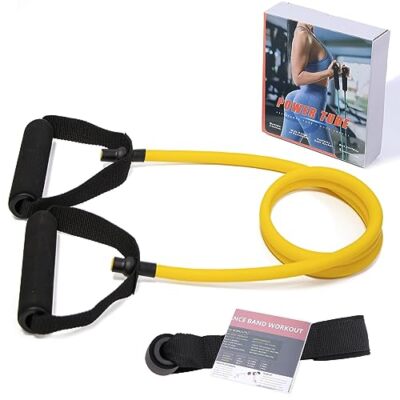 Resistance Bands with Handles for Working Out Women Extra light-yellow-10 lbs