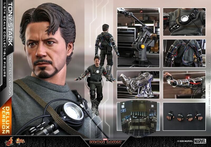 ホットトイズ　MMS582 トニー・スターク　メカテスト版2.0　デラックス版 HOT TOYS MMS582 IRONMAN TONY STARK MECH TEST DELUXE VER. 2.0