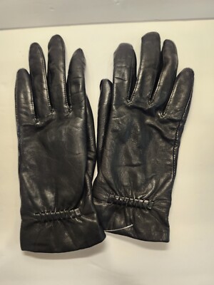 NWOT Women's Thinsulate 40 Gram Leather Gloves Black Size