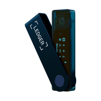 Ledger Nano X Cryptocurrency Bluetooth Hardware Wallet Sapphire Blue Sealed New