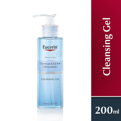 2x EUCERIN Dermato Clean Refreshing Cleansing Gel 200ml Sensitive Skin Hydrating
