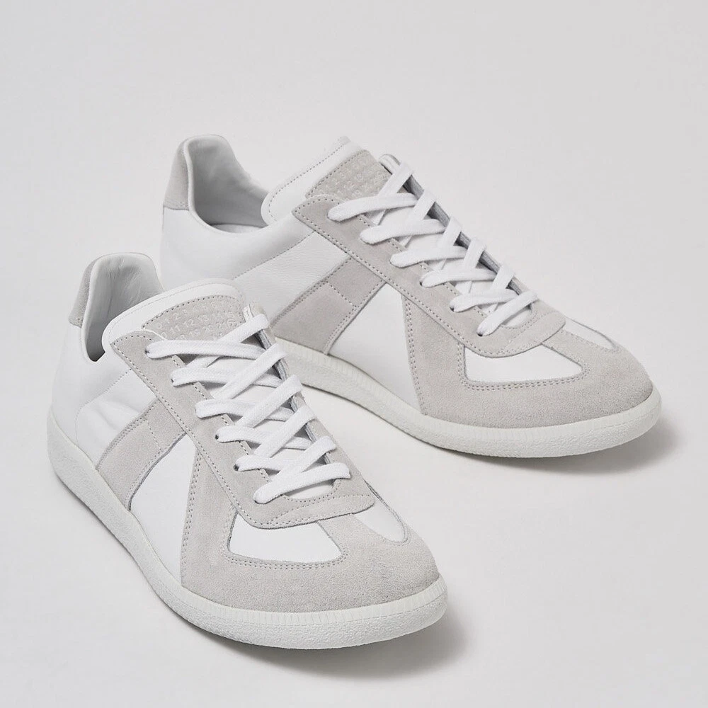 NEW MAISON MARTIN MARGIELA WHITE GRAY GAT GERMAN ARMY TRAINER REPLICA SNEAKERS