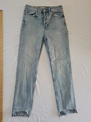 Herren Jeans Top Shop Größe (siehe Bilder) Blau Skinny Used Saum 11835 