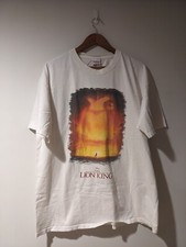 Vintage 90s The Lion King Disney Animal White X-Large T-Shirt
