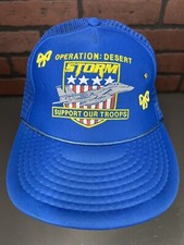 Rare Vintage Operation Desert Storm Trucker Mesh Snapback Hat Cap 90s Gulf War