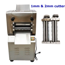 Commercial Dough Roller Noodle Maker Dumpling Wrapper Press with 1mm 2mm Cutter