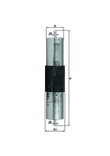 Knecht KL 66 fuel filter for Alpina, BMW, Wiesmann