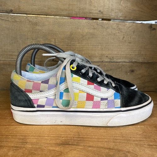 vans old skool black rainbow