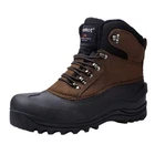 riemot Mens Winter Insulated Boots Motorcycle Boots Riding Ankle Leather Boots
